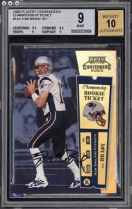 01 Playoff Contenders Championship Ticket Tom Brady Autograph Rookie Card