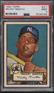 03 1952 Topps Mickey Mantle Rookie Card