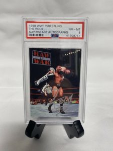 1998 Dwayne (The Rock) Johnson Comics Images WWF Wrestling Superstarz Autographs