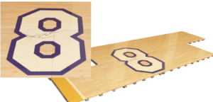 2016 Kobe Bryant Number “8” Staples Center Hardwood From Farewell Game