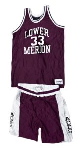 Kobe Bryant’s Game Used Lower Merion High School Road Maroon Uniform