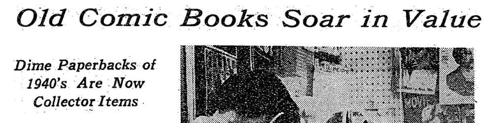New York Times 1964 Comics headline
