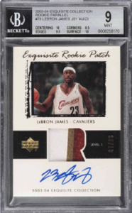2003-04 LeBron James Exquisite Collection Rookie Parallel Card #78