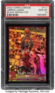 2003-2004 Topps Chrome Basketball #111 LeBron James Rookie