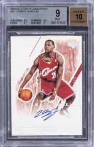 LeBron James High School Football Card (9.5/ 10 Sub-grade) Beckett