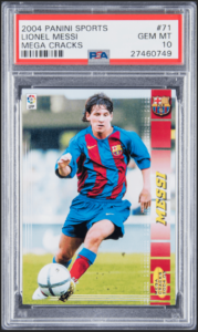2004 Panini Sports Mega Cracks Messi Rookie Card #71