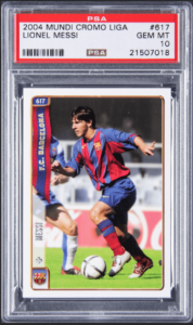 2004-05 Mundi Cromo Liga Lionel Messi Rookie Card #617