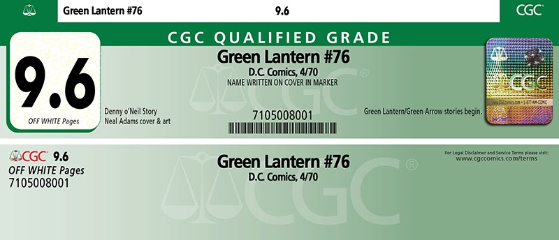 CGC Qualified Label (Green)