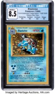 Pokémon Blastoise #009/165R Commissioned Presentation Galaxy Star Holo (Wizards of the Coast, 1998)