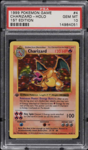 1999 Pokémon Game #4 Charizard Holo, 1st Edition