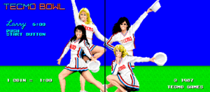 Tecmo Bowl cheerleaders