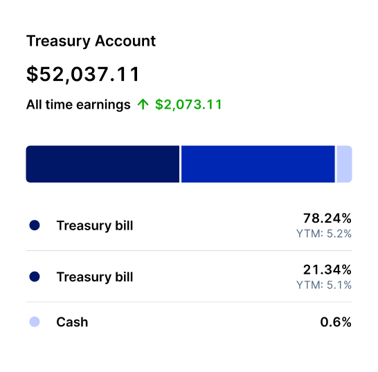 Treasury Account Ui