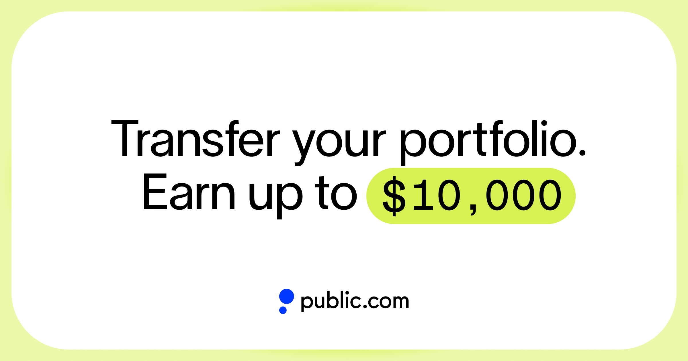 TRANSFER YOUR PORTFOLIO TO PUBLIC visual data 6