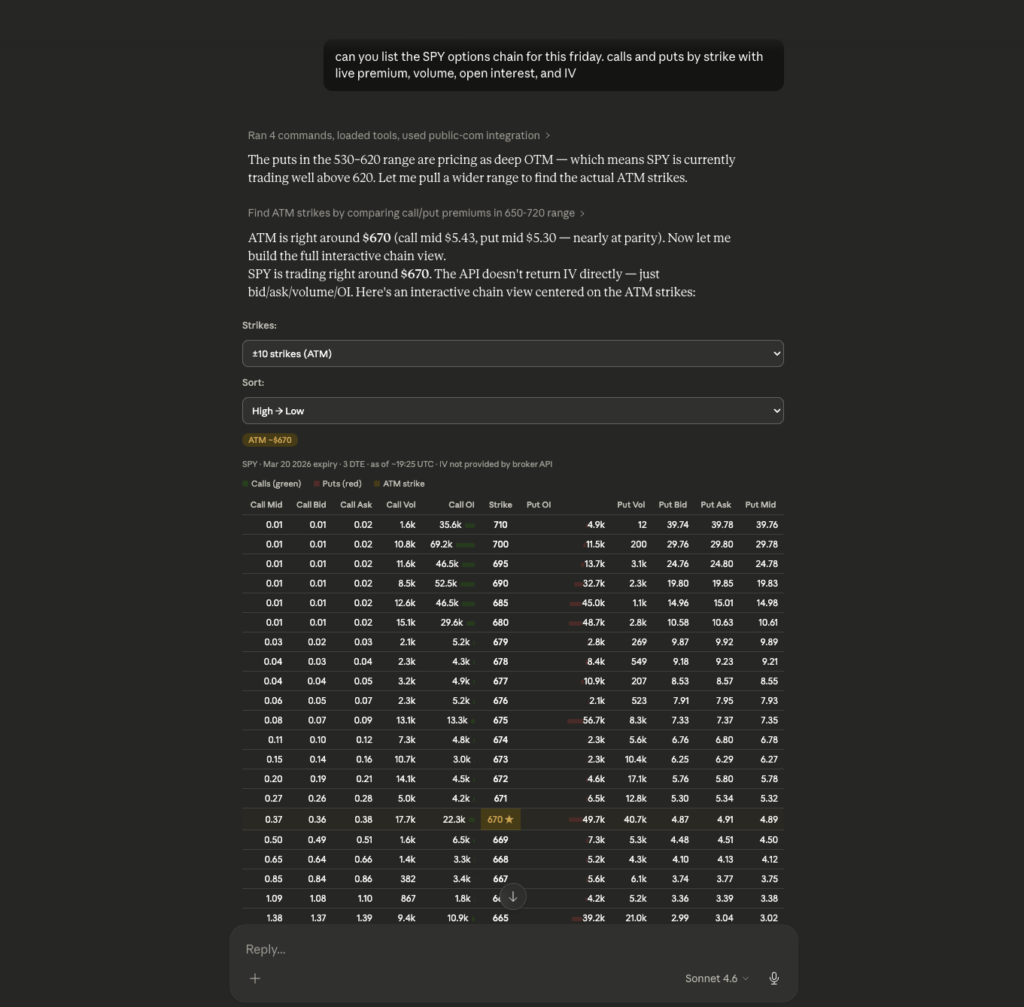 Pull The Options Chain