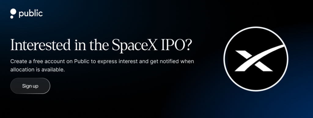 Spacex Ipo Banner